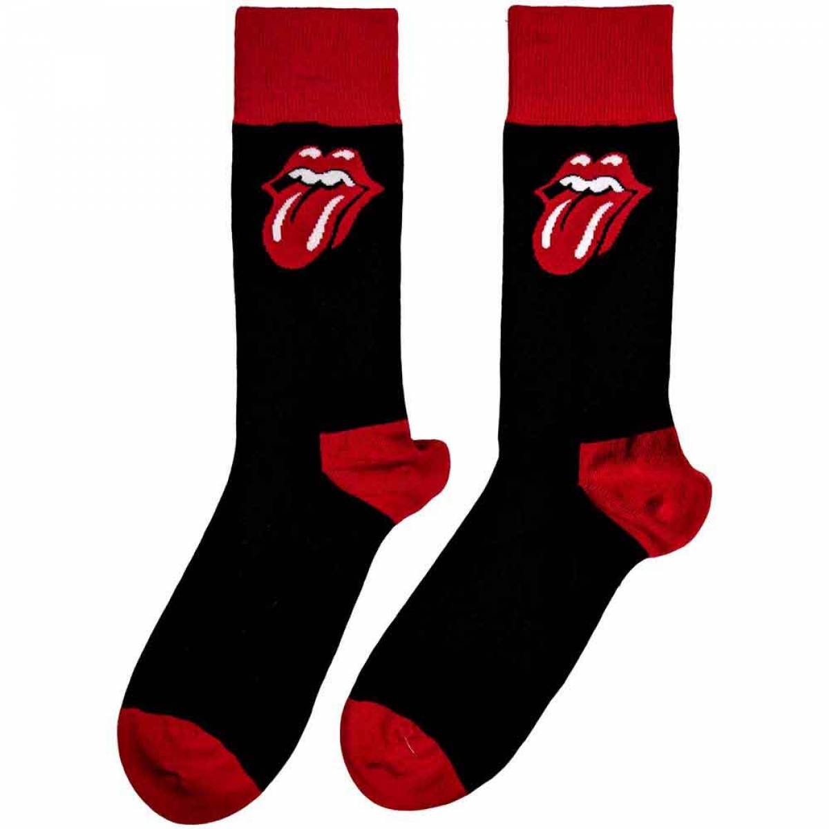 【予約商品】THE ROLLING STONES Unisex Ankle Socks: Classic Tongue (Black) (UK Size 7 - 11) - BLACK