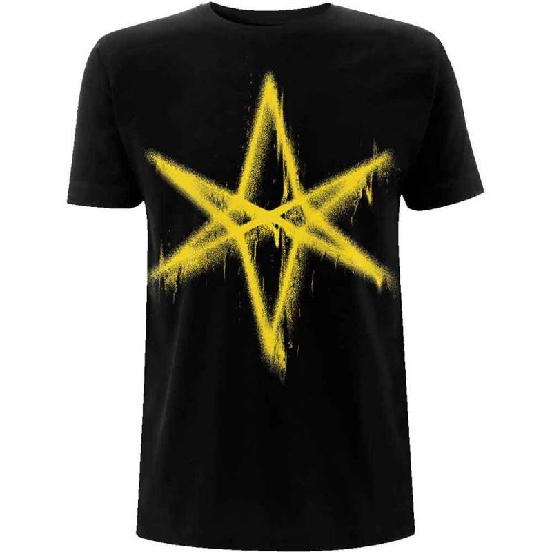 【予約商品】BRING ME THE HORIZON バンドTシャツ ユニセックス: Spray Hex (Black) (Back Print) - BLACK
