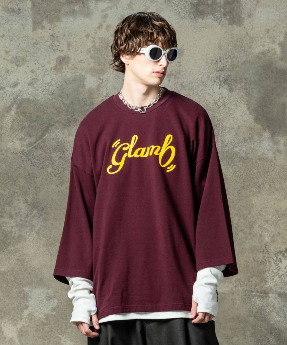 glamb(グラム)GB0125/CS18 : Spin Logo Sweat / スピンロゴスウェット - Wine
