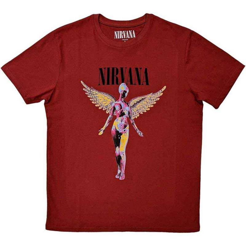 【予約商品】NIRVANA バンドTシャツ ユニセックス: In Utero (Red)
