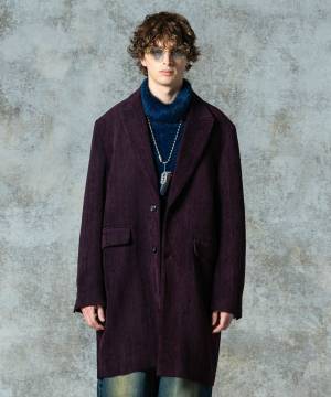 【予約商品】glamb(グラム)GB0325/JKT15 : Loose Chester Coat / ルーズチェスターコート - Wine