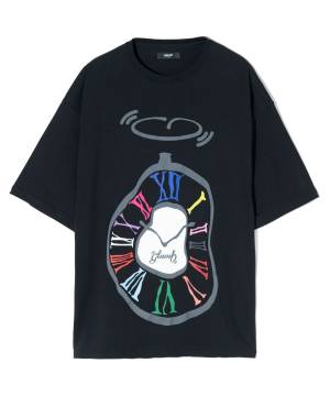 【予約商品】glamb(グラム) GB0424/CS11 : Twist Clock T-Shirt / ツイストクロックTシャツ - Black