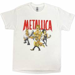 【予約商品】METALLICA Uni バンドTシャツ: Load Chavez Cartoon (White)