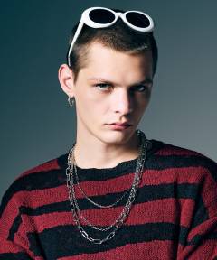 【予約商品】glamb(グラム) 2WAY Stack Chain / 2ウェイスタックチェーン - Silver