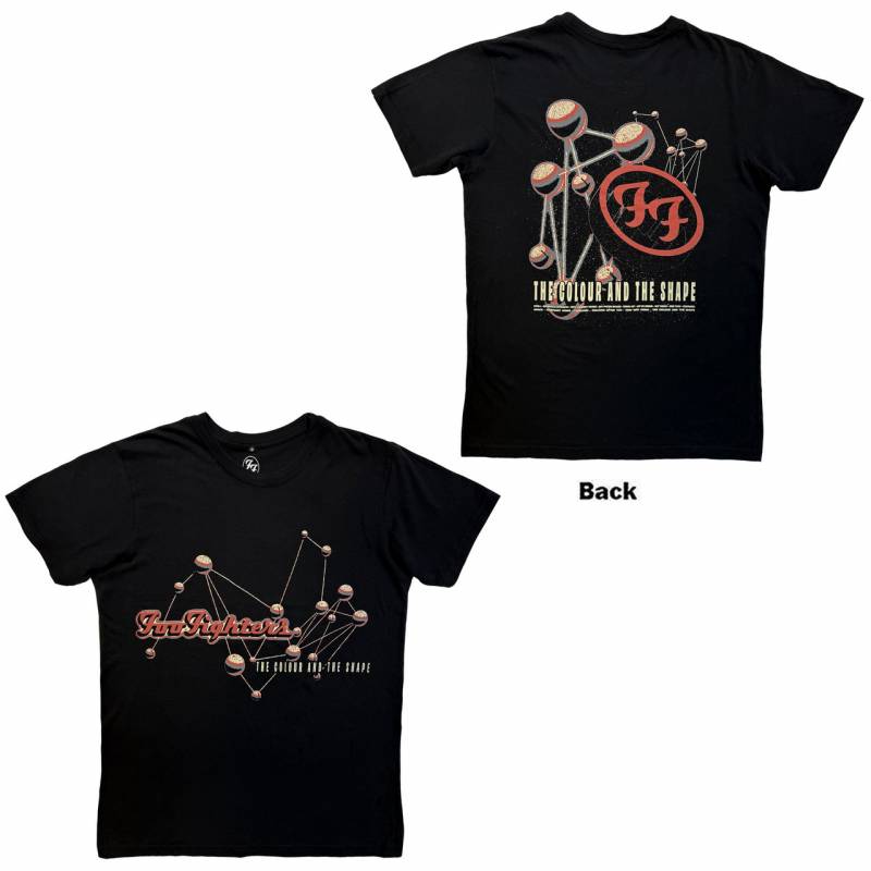 【予約商品】FOO FIGHTERS Unisex Premium Carbon バンドTシャツ: The Colour & The Shape (Black) (Back Print)