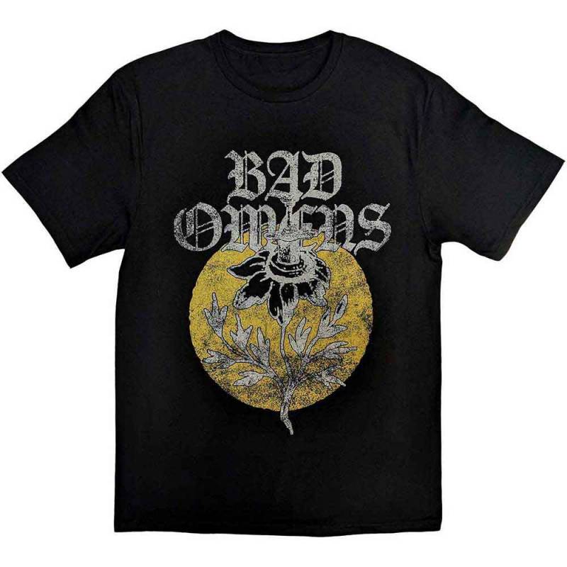 【予約商品】BAD OMENS バンドTシャツ ユニセックス: Sunflower (Black)