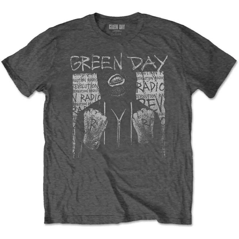 【予約商品】GREEN DAY バンドTシャツ ユニセックス: Ski Mask (Charcoal Grey) - CHARCOAL GREY