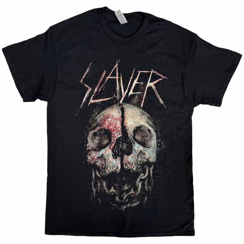 【予約商品】SLAYER バンドTシャツ ユニセックス: Cleaved Skull (Black)