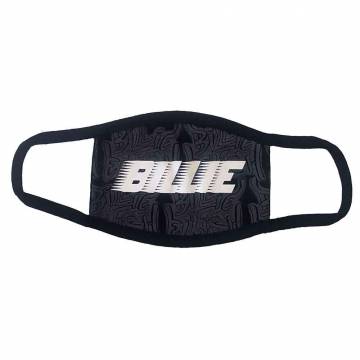 【予約商品】BILLIE EILISH Face Mask: Racer Logo & Graffiti Black - BLACK