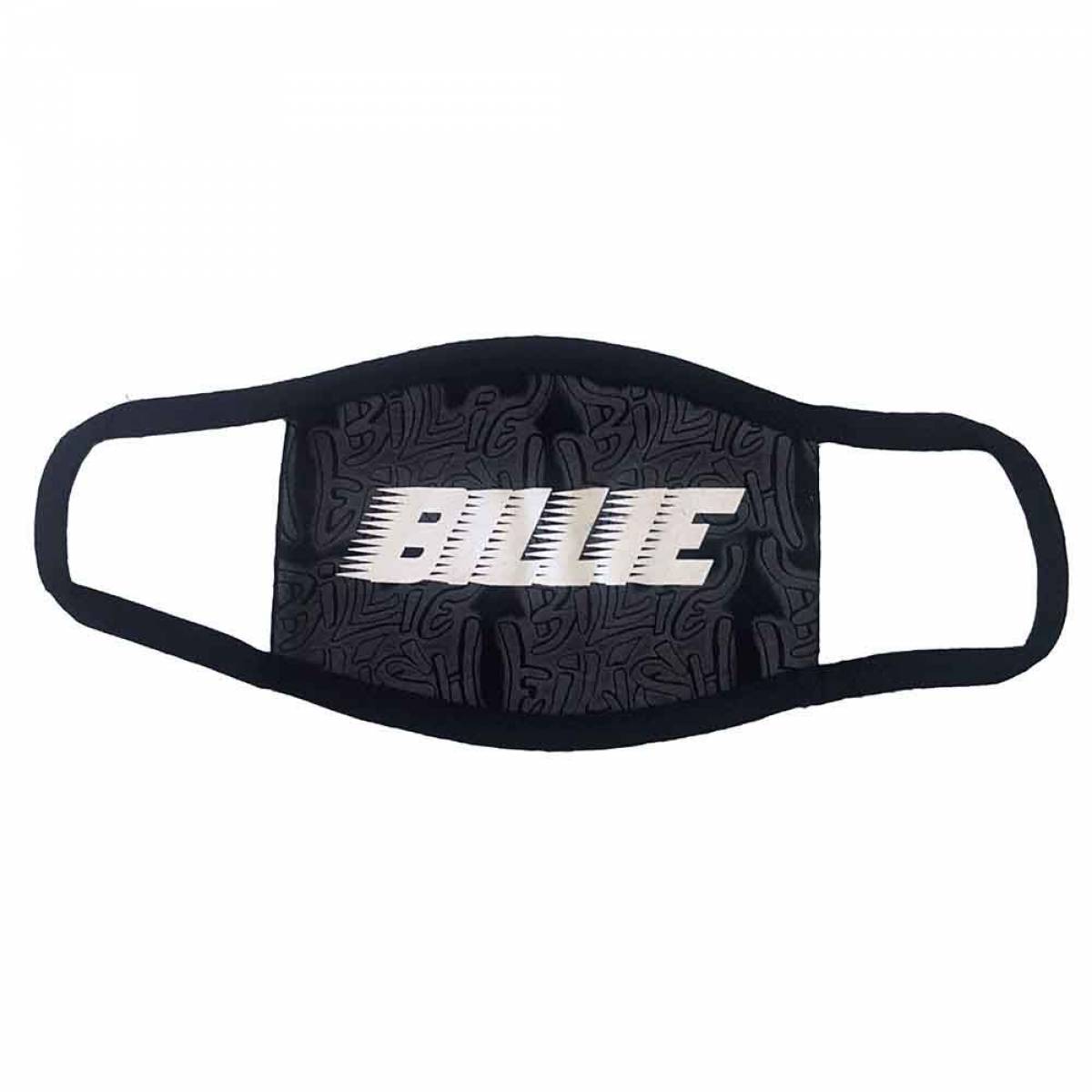 【予約商品】BILLIE EILISH Face Mask: Racer Logo & Graffiti Black - BLACK