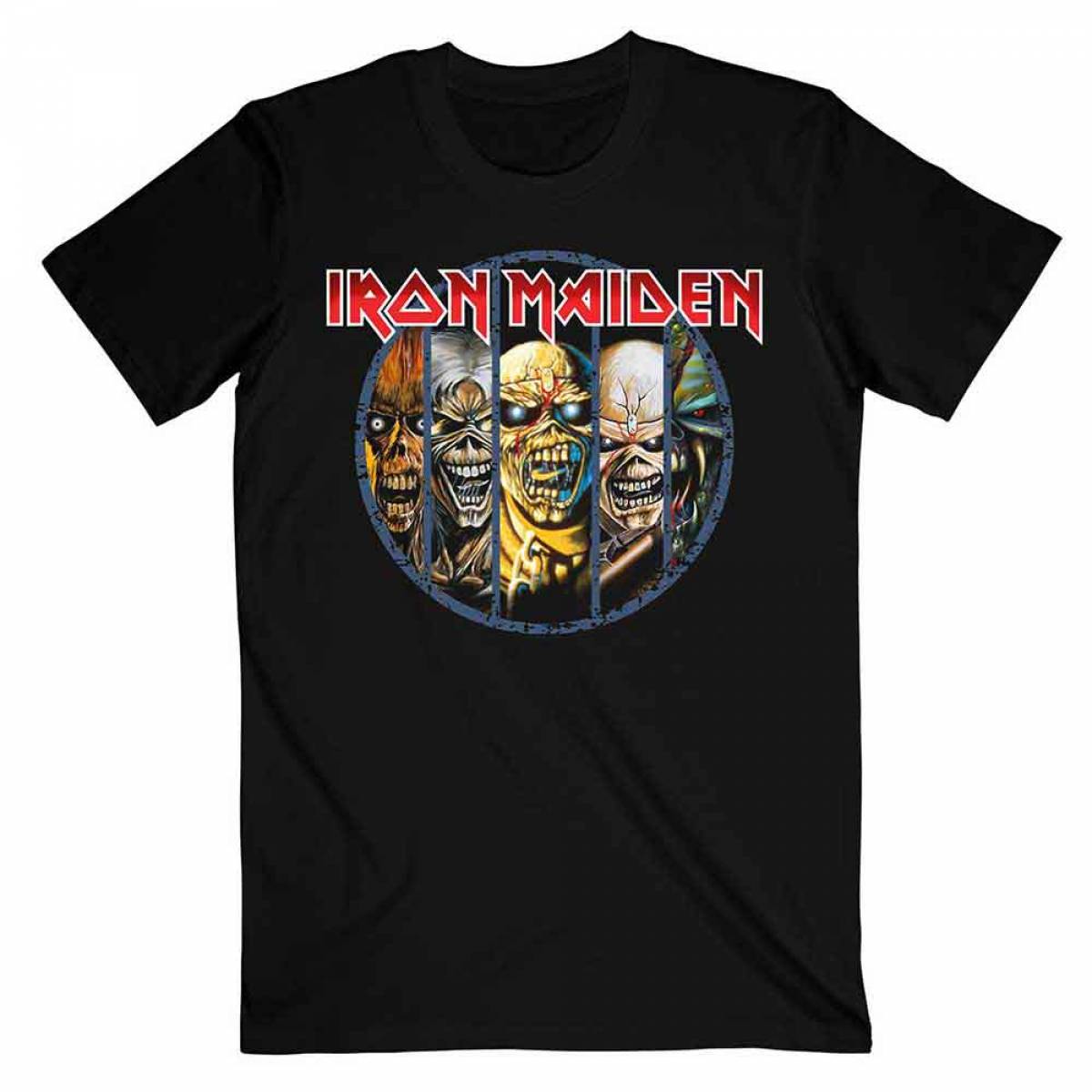 【予約商品】IRON MAIDEN バンドTシャツ ユニセックス: Eddie Evolution - BLACK