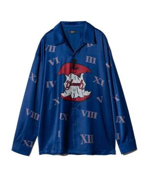 【予約商品】glamb(グラム)GB0125/SH04 : Eaten Apple Shirt / イートゥンアップルシャツ - Navy