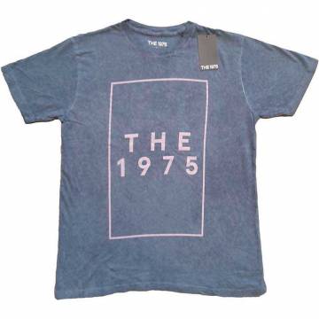 【予約商品】THE 1975 バンドTシャツ ユニセックス: I Like It Logo (Wash Collection) - DENIM BLUE