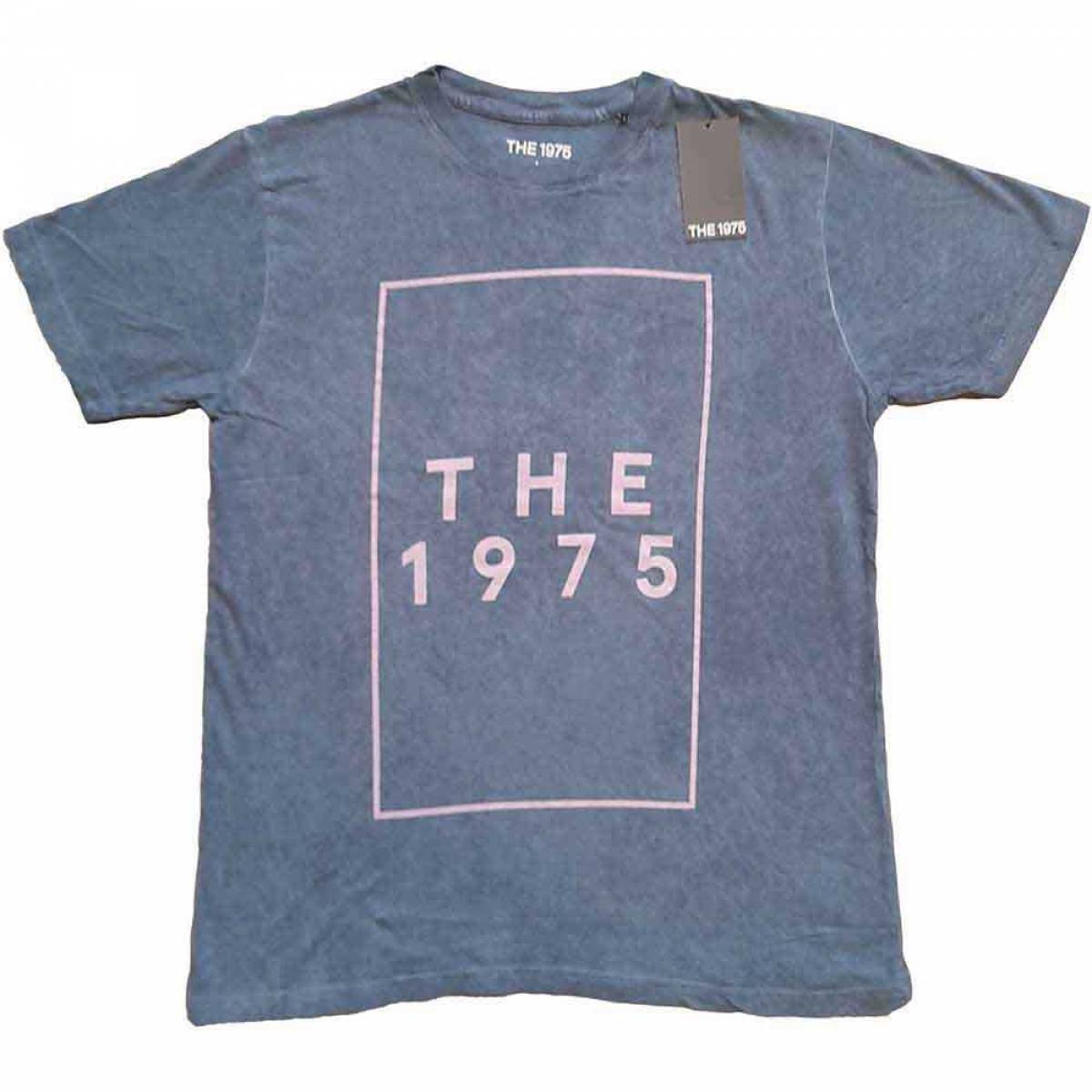 【予約商品】THE 1975 バンドTシャツ ユニセックス: I Like It Logo (Wash Collection) - DENIM BLUE