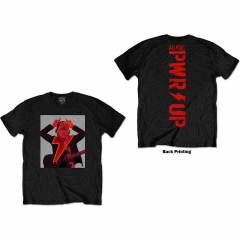 【予約商品】AC/DC バンドTシャツ ユニセックス: Angus Finger Horns (Black) (Back Print) - BLACK