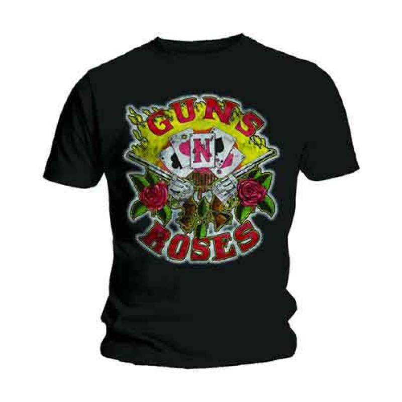 【予約商品】GUNS N' ROSES バンドTシャツ ユニセックス: Cards (Black)