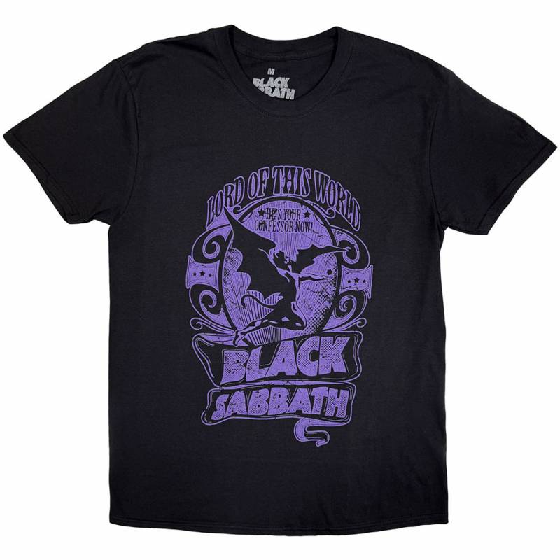 【予約商品】BLACK SABBATH バンドTシャツ ユニセックス: Lord of this world (Black)
