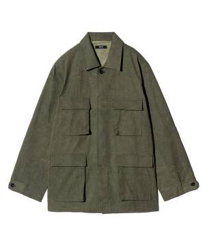 【予約商品】glamb(グラム)GB0125/SH07 : Minimal Military Shirt / ミニマルミリタリーシャツ - Khaki