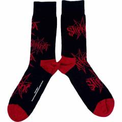 【予約商品】SLIPKNOT Unisex Ankle Socks: Logo & Nonagram (Black) (UK Size 7 - 11) - BLACK