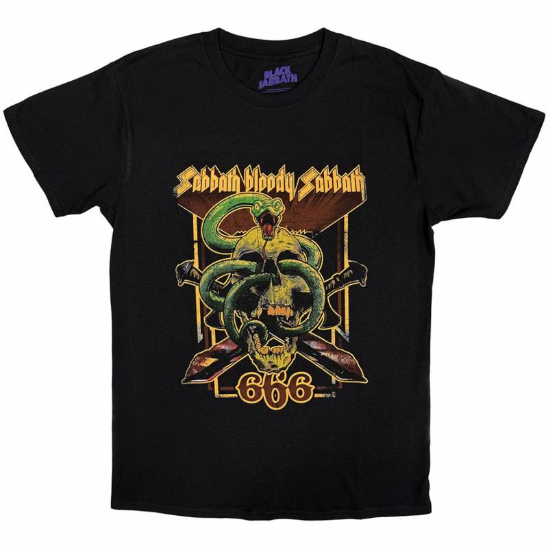 【予約商品】BLACK SABBATH バンドTシャツ ユニセックス: Bloody Sabbath 666 (Black)