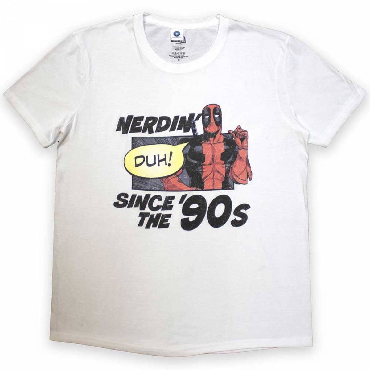 【予約商品】MARVEL COMICS ユニセックスTシャツ: Deadpool Nerdin' Since The '90s