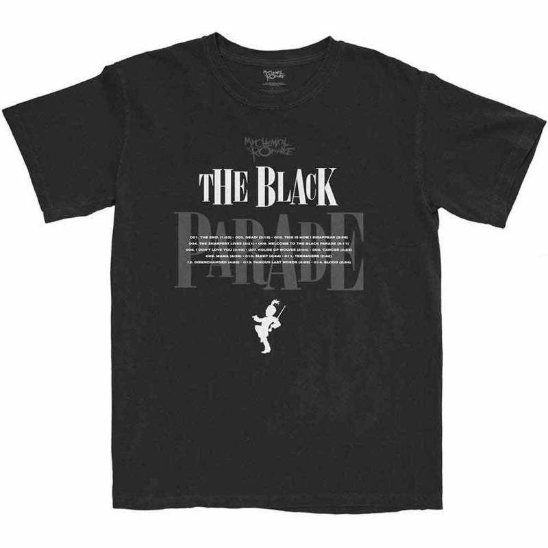 【予約商品】MY CHEMICAL ROMANCE バンドTシャツ ユニセックス: Track Listing (Black)