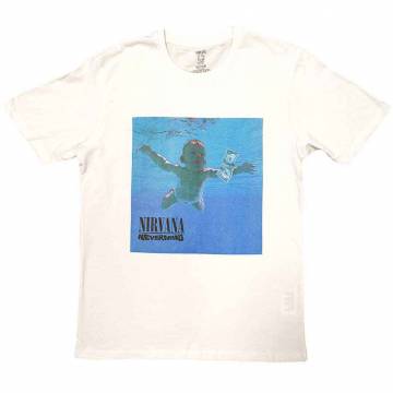 【予約商品】NIRVANA バンドTシャツ ユニセックス: Nevermind Album - WHITE
