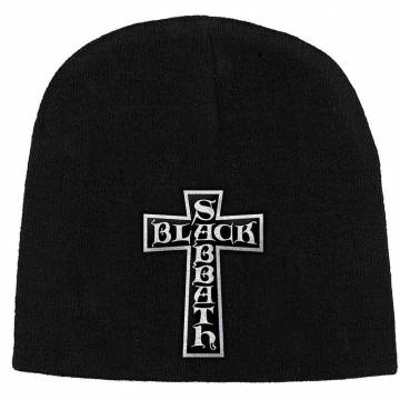 【予約商品】BLACK SABBATH Unisex Beanie Hat: Cross Logo - BLACK
