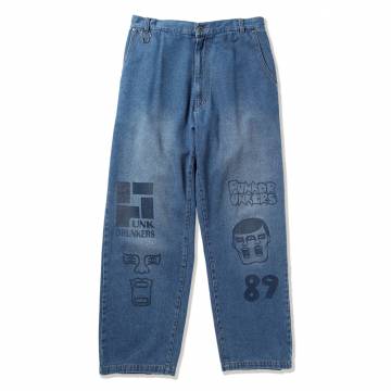 予約商品】PUNK DRUNKERS アイツ総柄長財布 - BLACK / ロック 予約商品】PUNK DRUNKERS アイツ総柄長財布 - BLACK / ロック