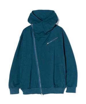 【予約商品】glamb(グラム) GB0424/CS21 : High Neck Riders Hoodie / ハイネックライダースフーディ - Blue