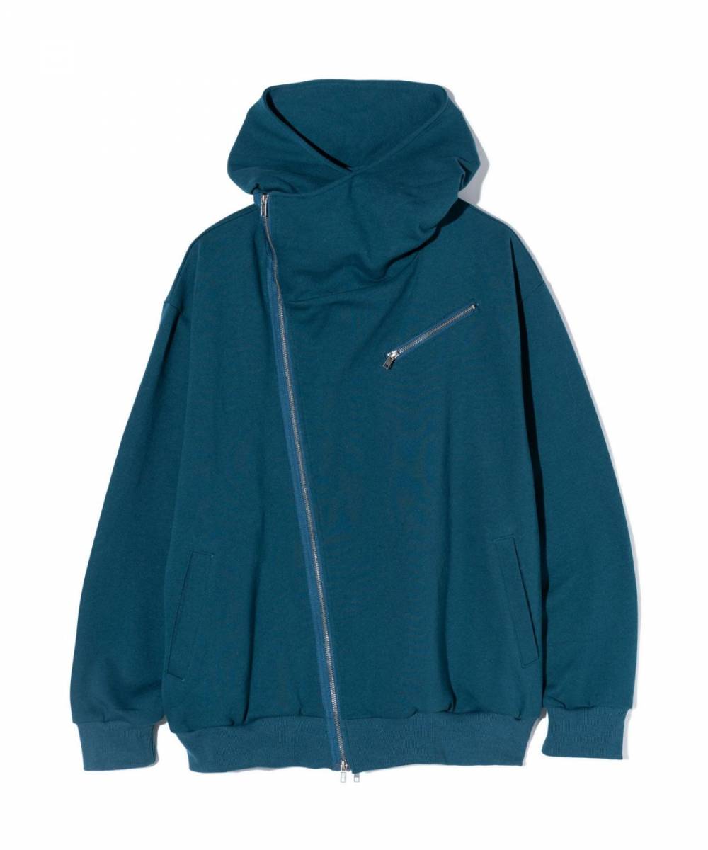 【予約商品】glamb(グラム) GB0424/CS21 : High Neck Riders Hoodie / ハイネックライダースフーディ - Blue