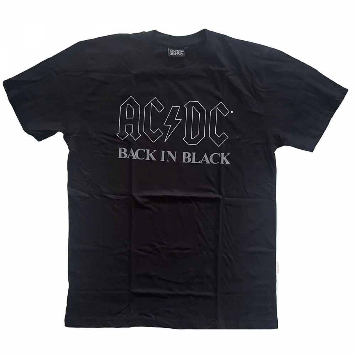 予約商品】AC/DC バンドTシャツ ユニセックス: Back In Black 予約商品】AC/DC バンドTシャツ ユニセックス: Back In Black