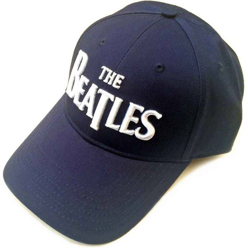 【予約商品】THE BEATLES Unisex Baseball Cap: White Drop T Logo (Navy Blue)