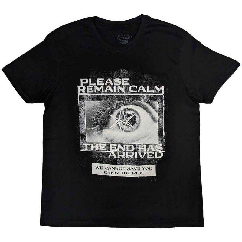 【予約商品】BRING ME THE HORIZON バンドTシャツ ユニセックス: Remain Calm FP (Black) - BLACK