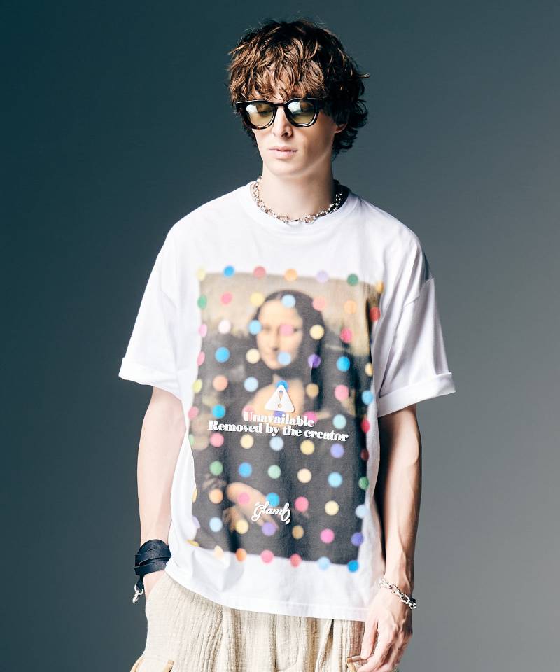 【予約商品】glamb(グラム)Unavailable Art T-Shirt / アンアベイラブルアートTシャツ - White