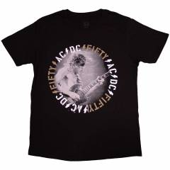 【予約商品】AC/DC バンドTシャツ ユニセックス: Angus Live (Black) - BLACK