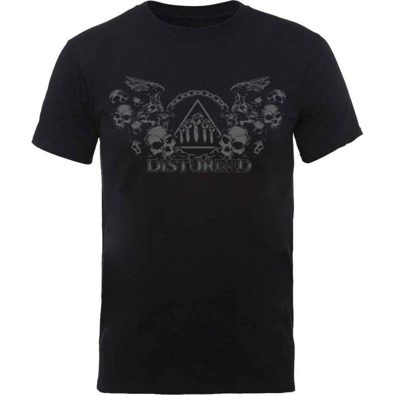 【予約商品】DISTURBED バンドTシャツ ユニセックス: Beware The Vultures (Black)