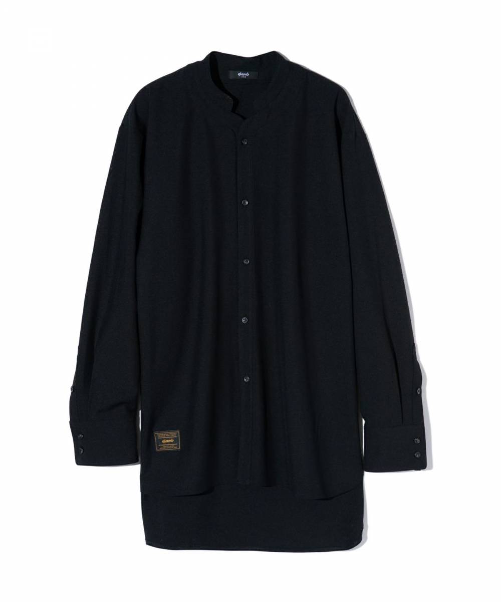 【予約商品】glamb(グラム) GB0424/SH11 : Deformed Shirt / デフォームシャツ - Black