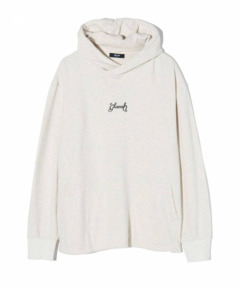 【予約商品】glamb(グラム) GB0424/CS03 : Apple Flag Hoodie / アップルフラッグフーディ - White