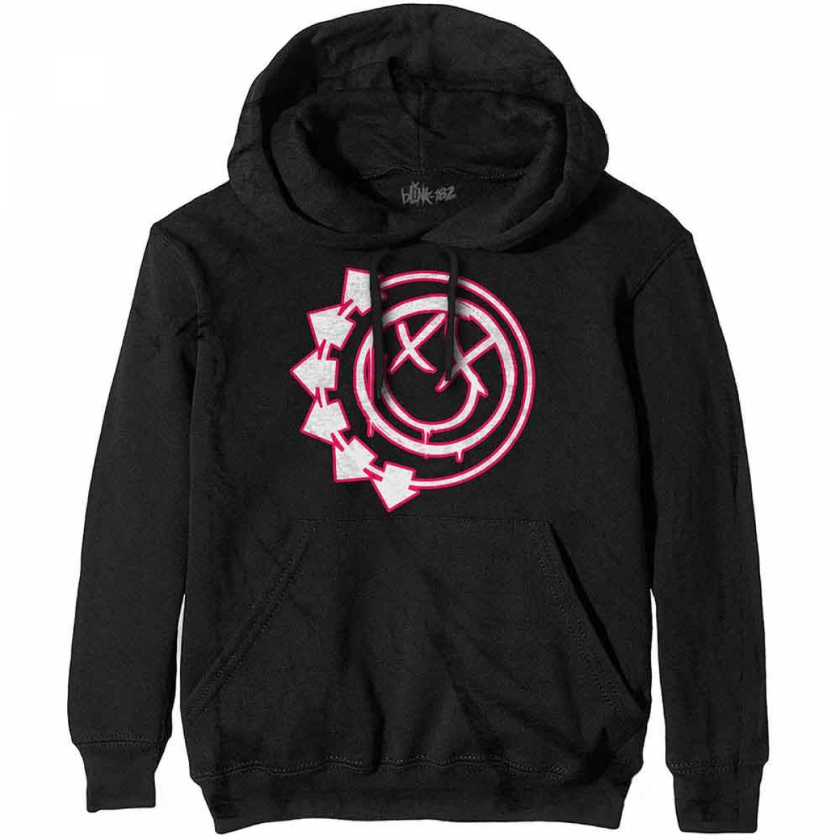 【予約商品】BLINK-182 Unisex Pullover Hoodie: Six Arrow Smile - Black