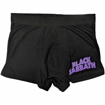 【予約商品】BLACK SABBATH Unisex Boxers: Wavy Logo - BLACK