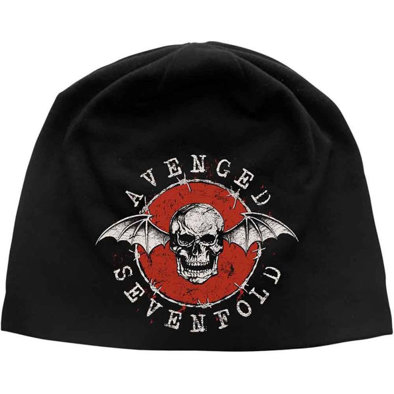 【予約商品】AVENGED SEVENFOLD Unisex Beanie Hat: Distressed Bat (Black)