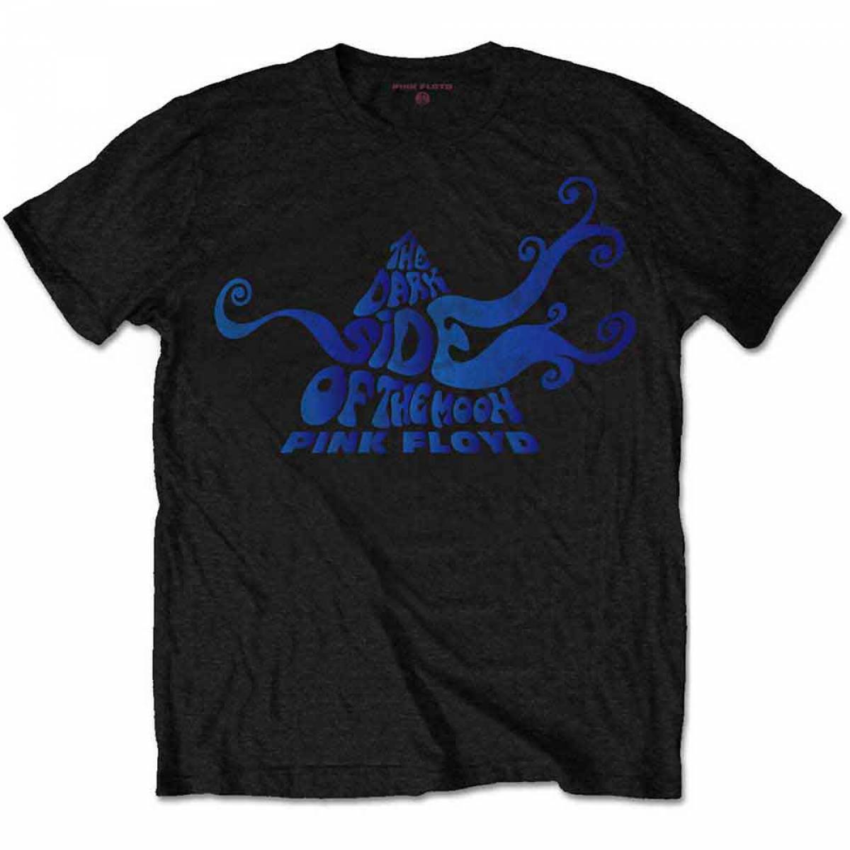 【予約商品】PINK FLOYD バンドTシャツ ユニセックス: Dark Side of the Moon Swirl (Black) - BLACK