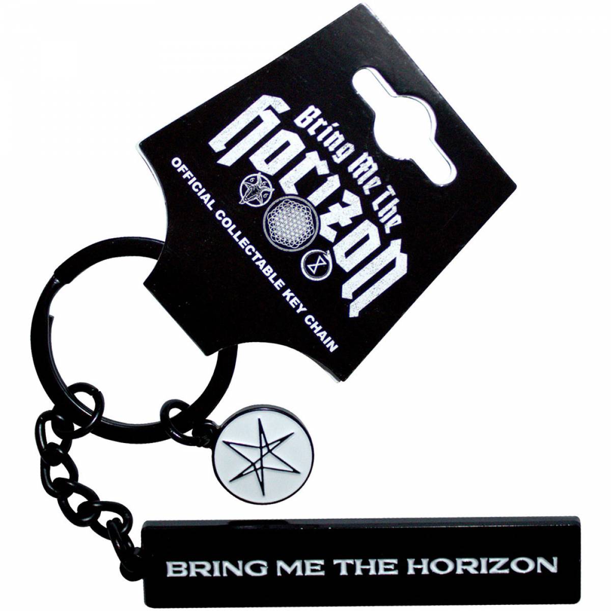【予約商品】BRING ME THE HORIZON Keychain: Text Logo 6-Point Star Charm