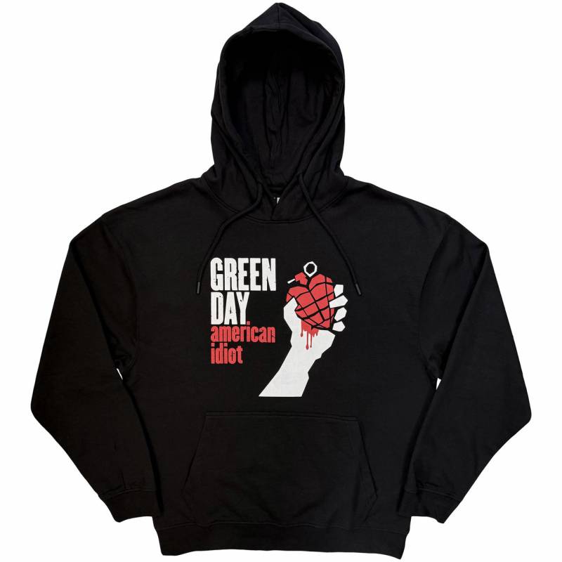 【予約商品】GREEN DAY Unisex Pullover Hoodie: American Idiot (Black)