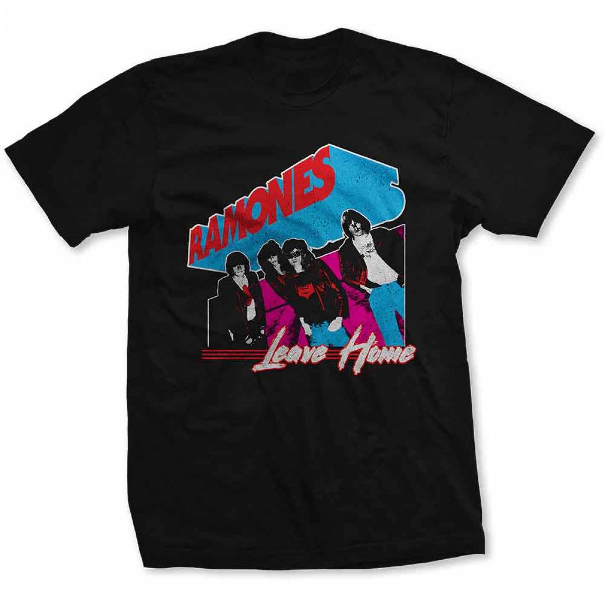 【予約商品】RAMONES バンドTシャツ ユニセックス: Leave Home (Black) - BLACK