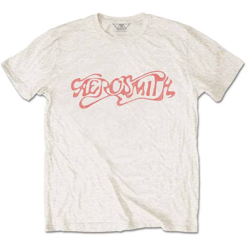 【予約商品】AEROSMITH バンドTシャツ ユニセックス: Classic Logo (Natural)