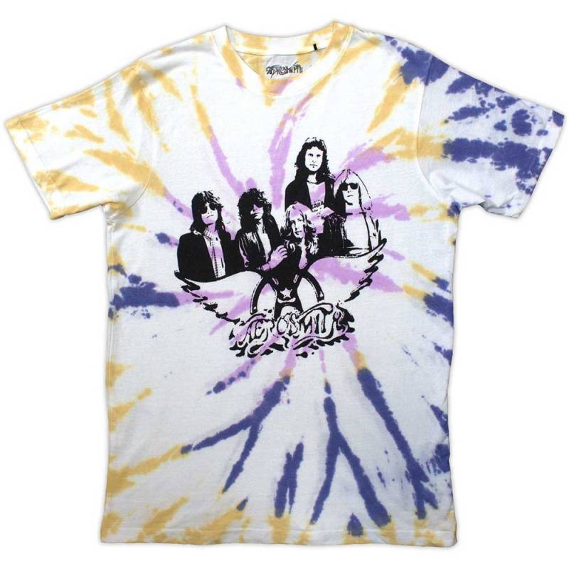 【予約商品】AEROSMITH バンドTシャツ ユニセックス: Photo Wings (Natural) (Wash Collection)