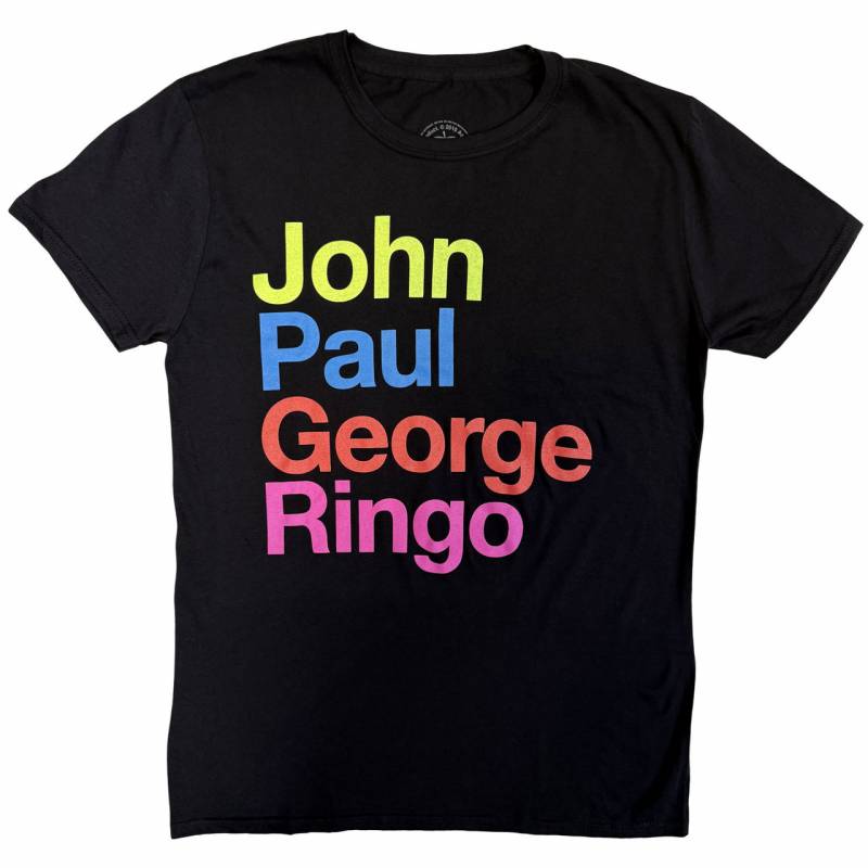 【予約商品】THE BEATLES バンドTシャツ ユニセックス: JPG&R Pepper Suit Colours (Black)