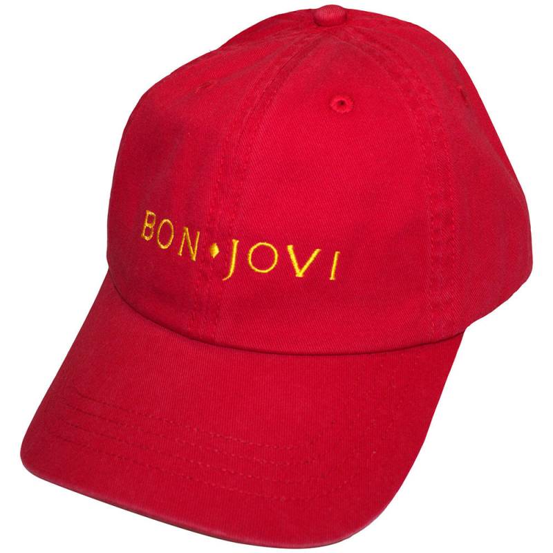 【予約商品】BON JOVI Unisex Baseball Cap: Original Logo (Red)